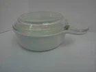 Vintage PYREX Corning Casserole Dish with Lid Grab It P 150 B White
