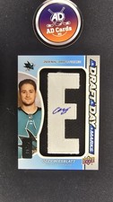 2023-24 SP Game Used Ozzy Wiesblatt Draft Day Marks Auto Patch Sharks