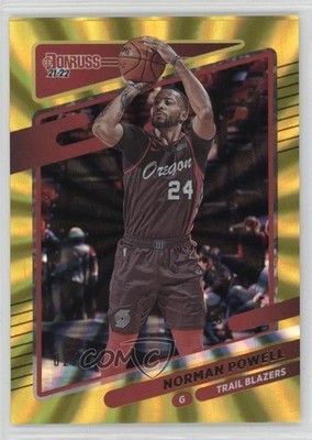 2021-22 Panini Donruss Holo Yellow Laser 2/25 Norman Powell #102 0uo3