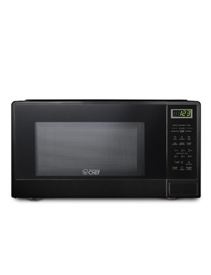 1.1 Cu Ft Microwave with 10 Power Levels, Small Microwave with Push Button, 1000
