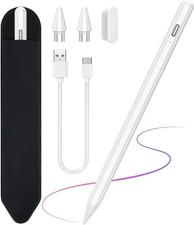 Stylus Pen for Android Tablets Phones, Active Digital Pencil White-Black