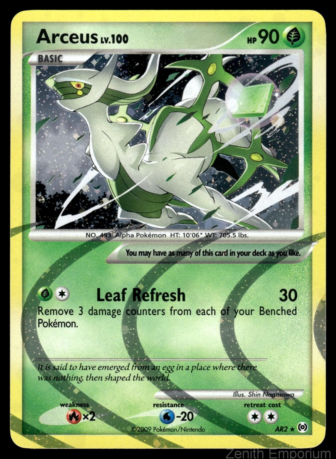 ARCEUS (AR2) AR2 HOLO RARE ARCEUS POKEMON NM