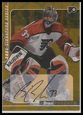 2000-01 ITG Be A Player Signature Series Auto Gold Brian Boucher #168 Auto
