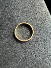 Antique Estate 18k Solid Yellow Gold Ring Wedding Band Size 7.25 1923