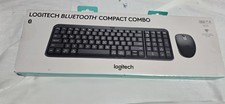 Logitech BLUETOOTH Black Compact Combo Wireless Keyboard  Mouse 920-013507 NEW
