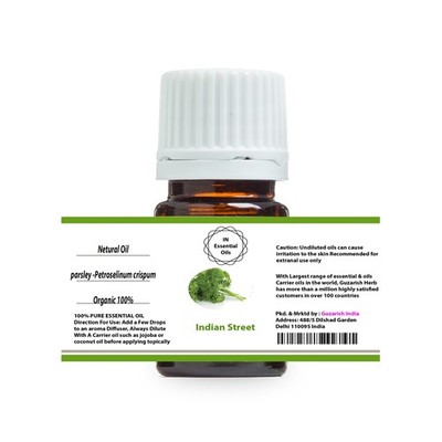 INDIAN STREET PARSLEY PURE THERAPEUTIC GRADE ESSENTIAL OIL 3ML TO 100ML