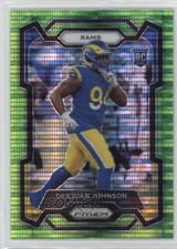 2023 Panini Prizm Rookies Neon Green Pulsar Prizm Desjuan Johnson #356 uk2