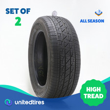 Set Of 2 Used 27555r20 Firestone Destination Le3 113h - 9.532 Set Of 2 Used 27555r20 Firestone Destination Le3 113h - 9.532