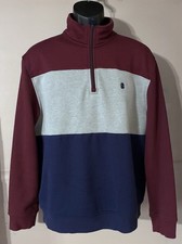 Izod Advantage Performance Stretch Sweatshirt Men  s Size Large 1/4 Zip