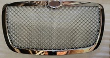 Hood Grille Fits 2005-2010 Chrysler 300 300c Chrome Front Bumper Mesh Grill