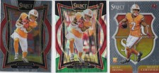 Bucky Irving 3 Rookie Card Lot - Green Black shock base and insert panini select