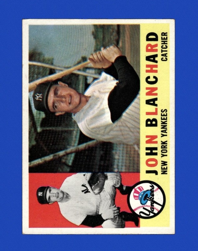 1960 Topps Set-Break #283 Johnny Blanchard EX-EXMINT *GMCARDS*