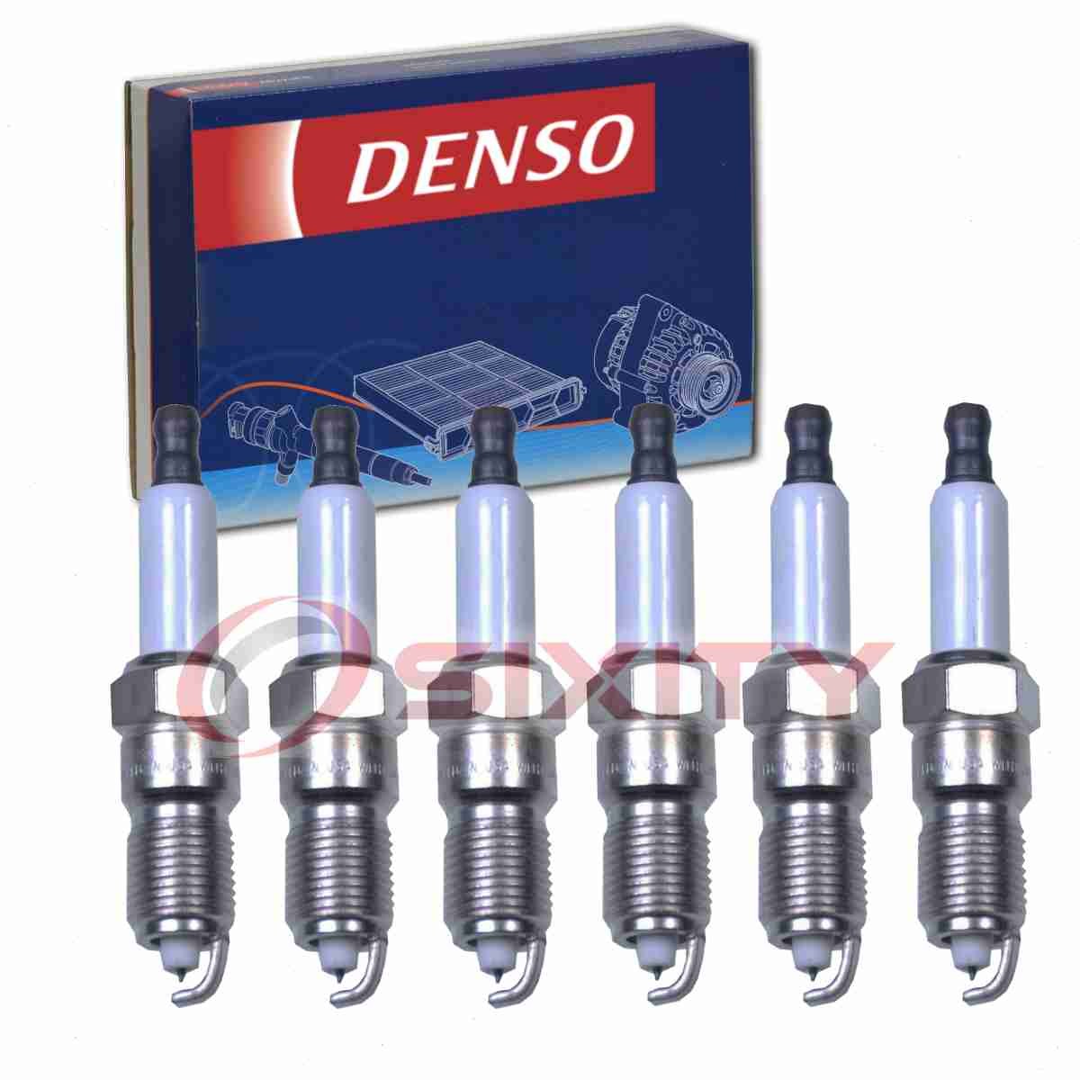 6 pc Denso Spark Plugs for 2003 Ford E-250 4.2L V6 Ignition Secondary  zn