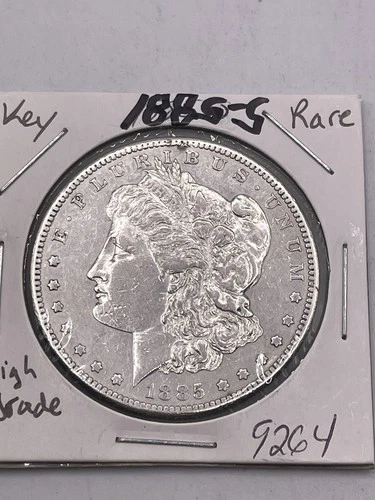 1885 S Morgan Silver Dollar AU/UNC Better Date-nice Coin