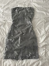 Guess women’s silver sequin dress
