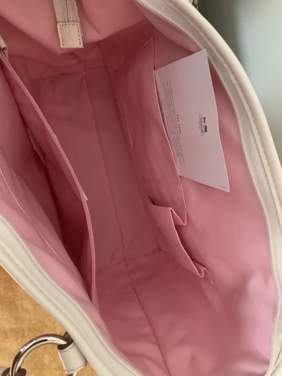 Coach Chelsea Leah Signature Pink Bag Purse Leather NWT NEW