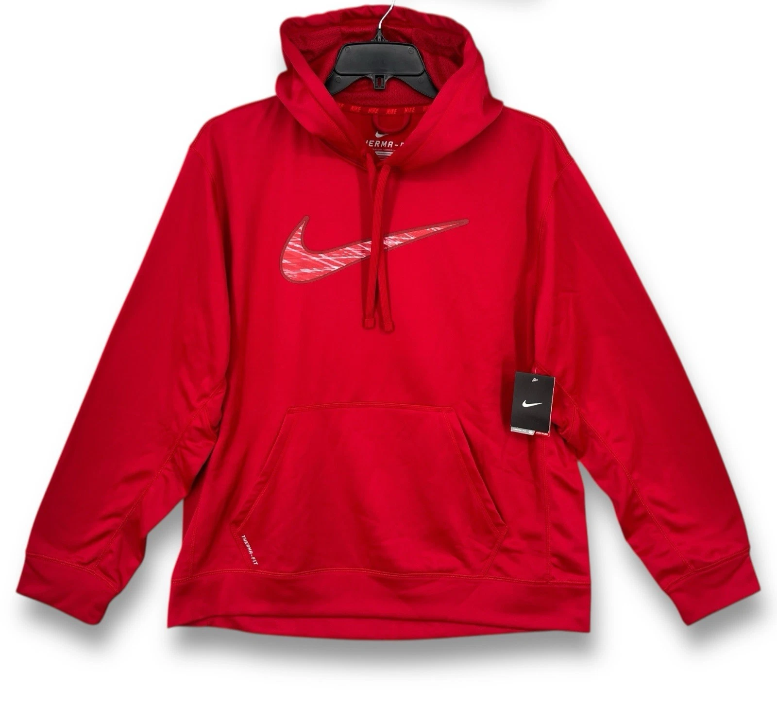 Nike Therma-Fit Pullover Swoosh Hoodie Men's Size XL (Red) NWT NEW