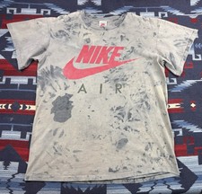 Vintage 90s NIKE AIR Graffiti Logo Splatter Single Stitch USA Made XL XXL Swoosh