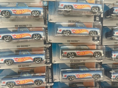 Hot Wheels '83 Chevy Silverado Green 114/250 2022 In Protector Case Hot Wheels '83 Chevy Silverado Green 114/250 2022 In Protector Case
