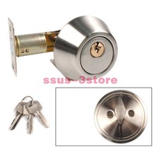 Single Cylinder Deadbolt Dead Bolt Door Lock for 30-50mm Doors with Keys