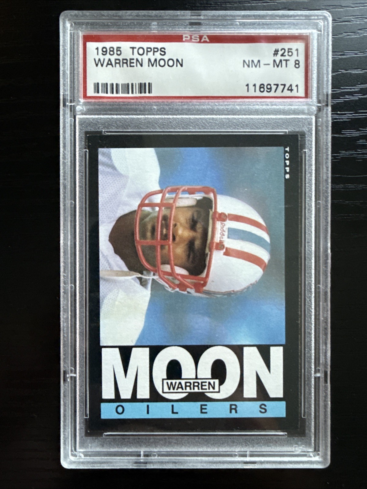 1985 Topps #251 - WARREN MOON RC - ROOKIE - PSA 8 - NEAR MINT !!