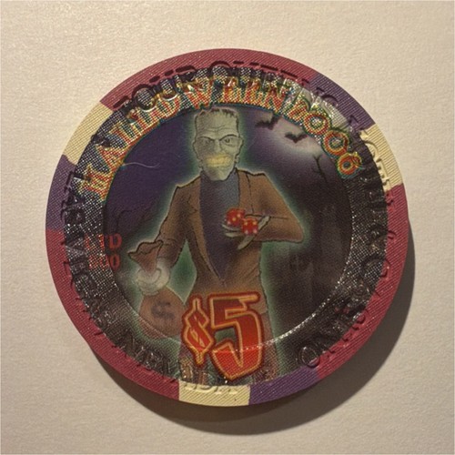 Four Queens Hotel & Casino $5 Halloween Chip 2006 Las Vegas Casino Memorabilia