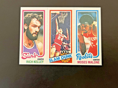 1980-81 Topps #107 / 192 / 263 Rich Kelley / Bobby Jones / Moses Malone