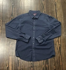 Untuckit Button Up Shirt Men’s Medium Blue Cotton 
