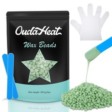 Wax Beads, 2lb Beans for Hair Removal Sensitive Skin, Brazilian Coarse...