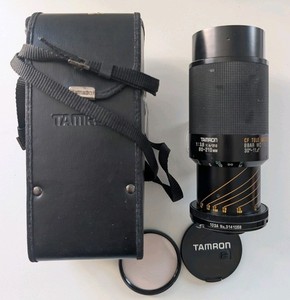 Tamron Adaptall-2 BBAR MC 80-210mm F/3.8-4 CF Tele Macro Zoom Lens, case, filter
