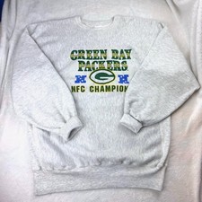 Vtg 1997 Green Bay Packers Champion Reverse Weave NFC Champions Sweatshirt XXL