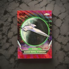 2024 Chrome Hyperspace Star Wars #84 Naboo Royal Starship Red Hyperlanes #1/5