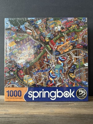 Springbok Getting Away 1000 piece jigsaw Puzzle 2020 NEW SEALED Cars Cartoon