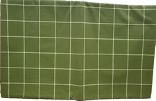 Flannel Back Vinyl Printed Tablecloth, 52"x90" Oblong, GREEN SQUARES, HP