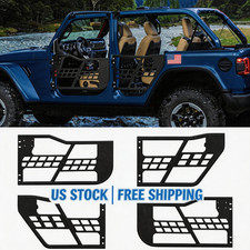 Round Tube Door For 2007-2018 Jeep Wrangler Jk Four-door Version With Mirror