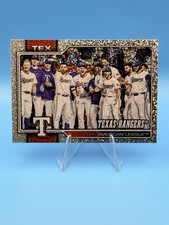 2026 Topps Series 1 Silver Sparkle Foil SP Texas Rangers Team Card #258