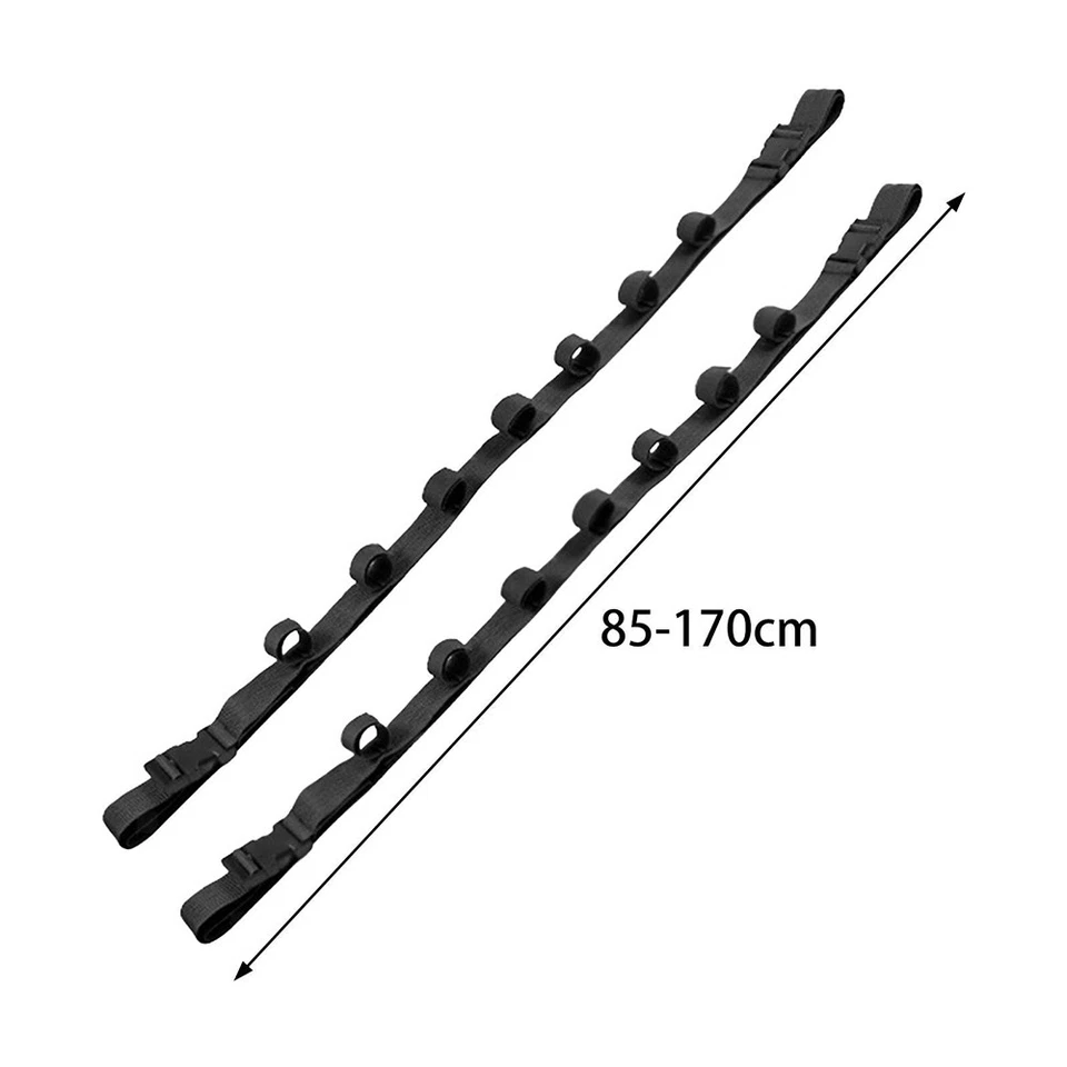 Soporte para caña de pescar de garaje porta furgoneta portaequipajes para caña de vehículo 2 piezas θ Foto 2 de 4