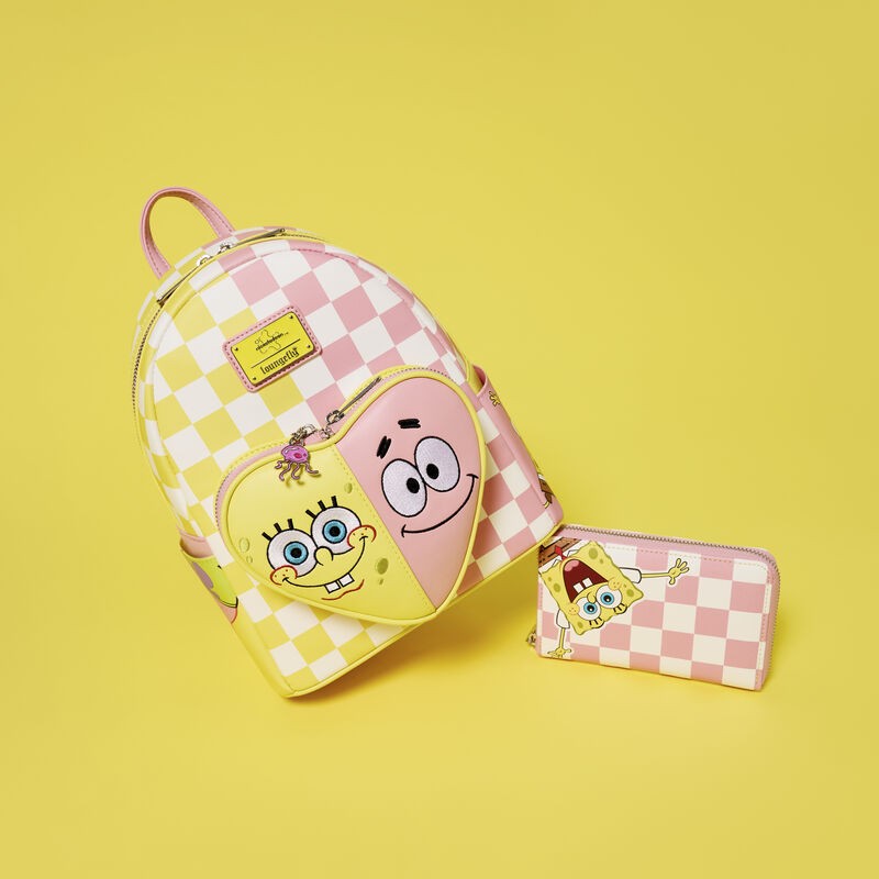 Loungefly SpongeBob SquarePants & Patrick Star Checkered Mini Backpack