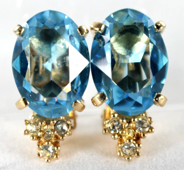 Dior Blue Fashion Earrings for sale | eBay