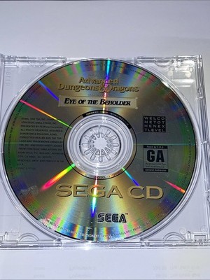 Eye of the Beholder (Sega CD, 1994) Disc Only Tested & Works