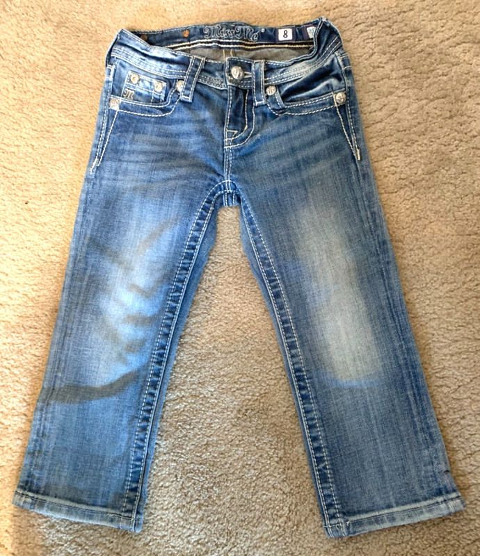 Girls MISS ME CAPRI JEANS Size 8 Style JK5772P