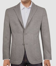 Tommy Hilfiger Men's Gray Modern-Fit Textured Knit Sport Coat Jacket Size 44R