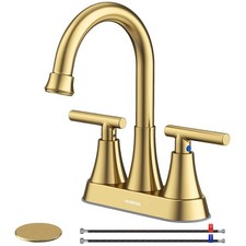 Lead-Free Centerset Sink Faucet with Pop-up Drain
