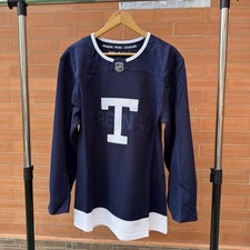 New Authentic Adidas Toronto Malpe Leafs Sz 42 Heritage Classic Blank Jersey