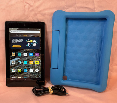 Amazon M8S26G Kindle Fire 7 9th Gen 16 GB 7in Tablet WORKING