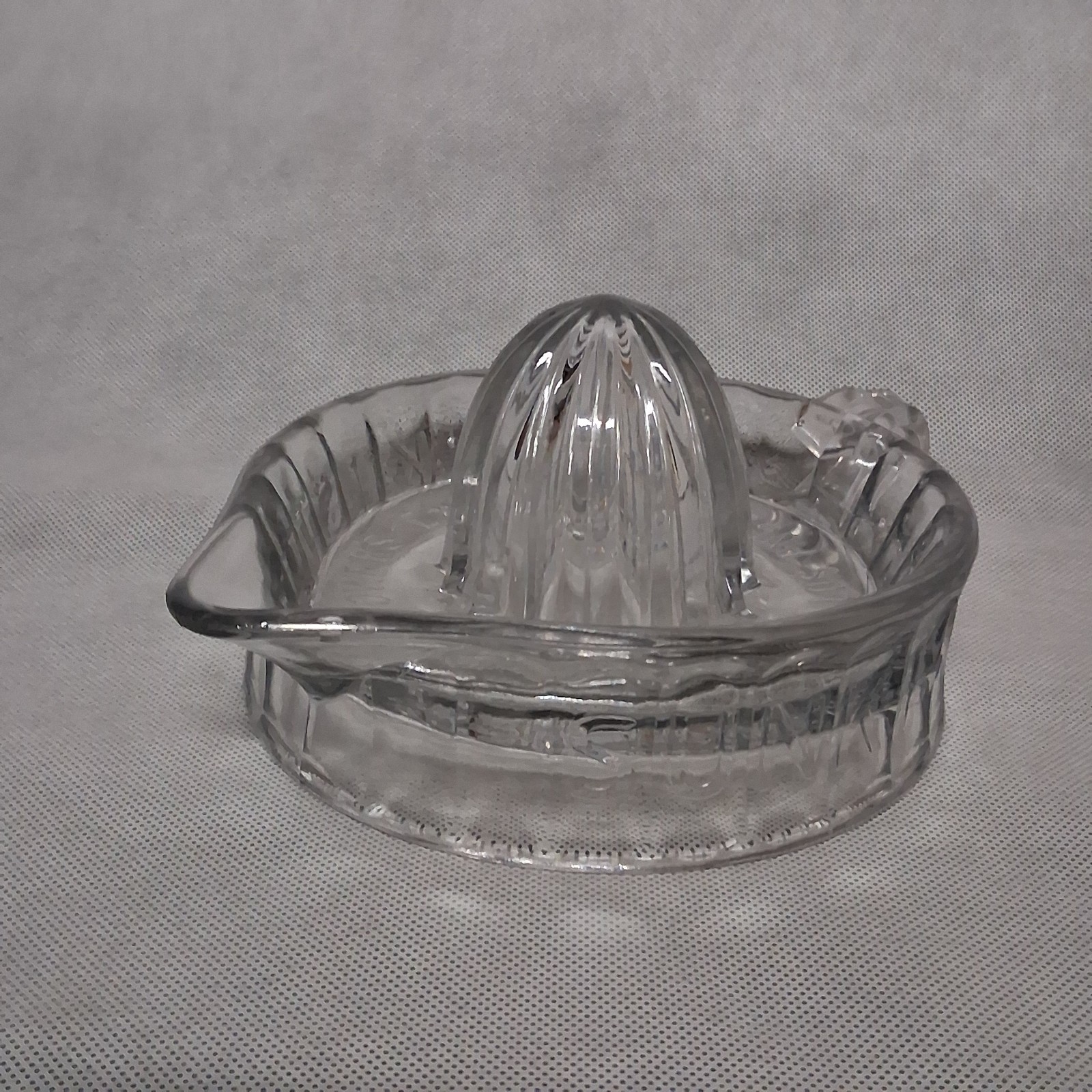 Sunkist Embossed Orange Juicer Clear Glass California Fruit Growers Exchange