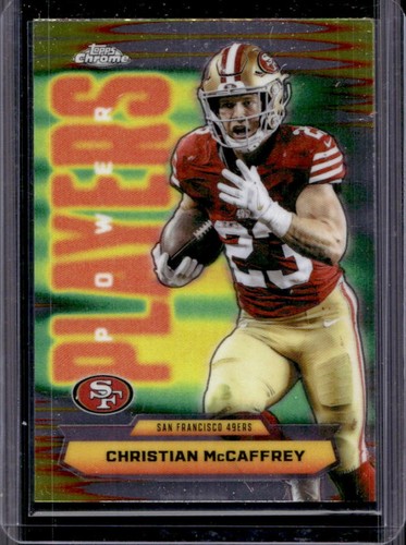 2025 Topps Chrome Christian McCaffrey Power Players #PP-15 49ers