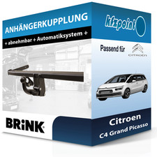 BRINK Anhängekupplung abnehmbar passend für Citroen C4 Grand Picasso 13- neu