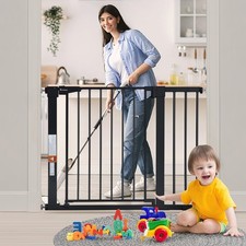 Comomy Dog Gate Auto Close Safety Gate 40.5 Inch Extra Wide Pet Gates Without
