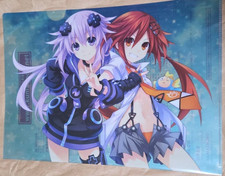 Hyperdimension Neptunia Archivo Transparente Neptuno Púrpura Corazón Naranja 5º Aniversario